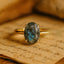 MantraMani® Labradorite Ring: Awaken Your Inner Power & Open Your Third Eye Chakra