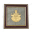 MantraMani® Goddess of Wealth & Fortune Gajalakshmi Raw Pyrite Frame with FREE Raw Pyrite Stone