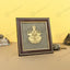 MantraMani® Goddess of Wealth & Fortune Gajalakshmi Raw Pyrite Frame with FREE Raw Pyrite Stone