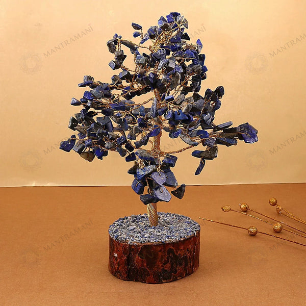 MantraMani® Lapis Lazuli Crystal Tree – Wisdom, Communication & Confidence