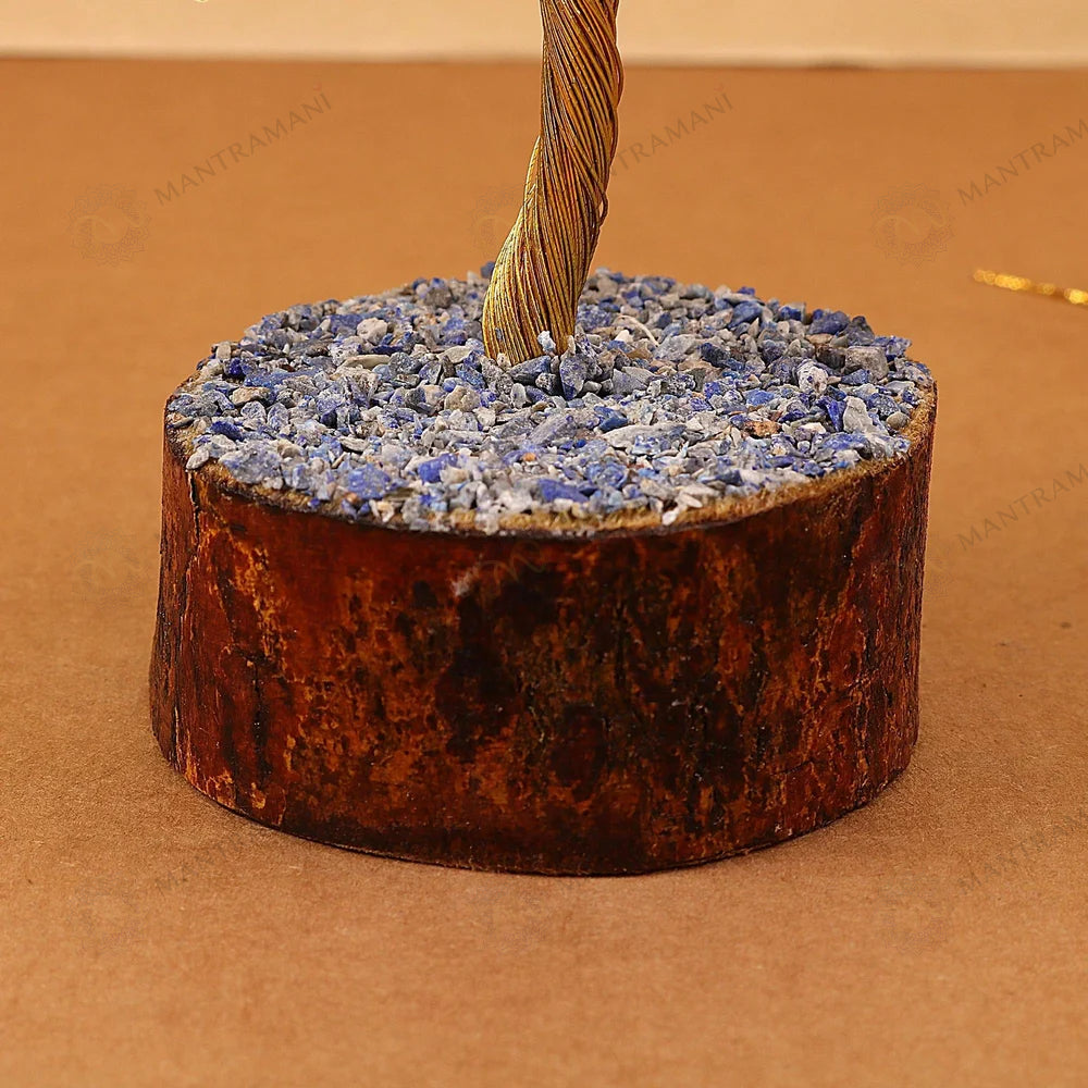 MantraMani® Lapis Lazuli Crystal Tree – Wisdom, Communication & Confidence