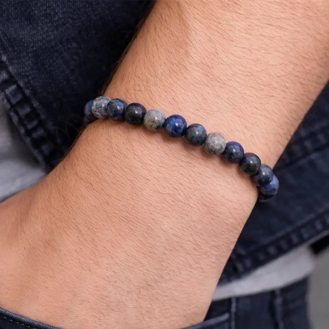 MantraMani® Lapis Lazuli Bracelet – Communication, Intuition & Confidence