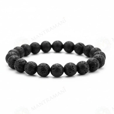 MantraMani® Lava Stone Bracelet – Courage, Strength & Volcanic Grounding