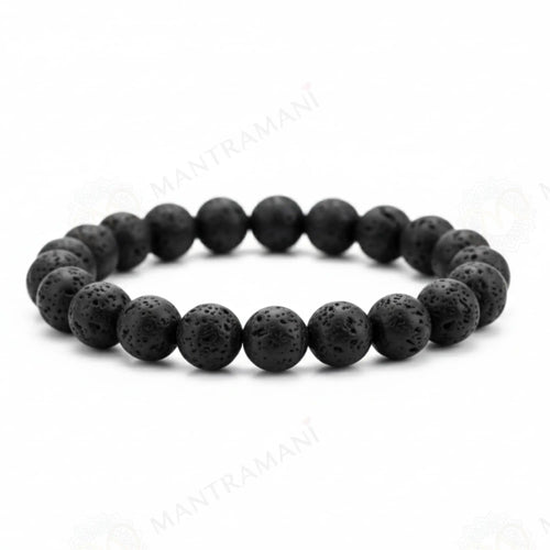 MantraMani® Lava Stone Bracelet – Courage, Strength & Volcanic Grounding