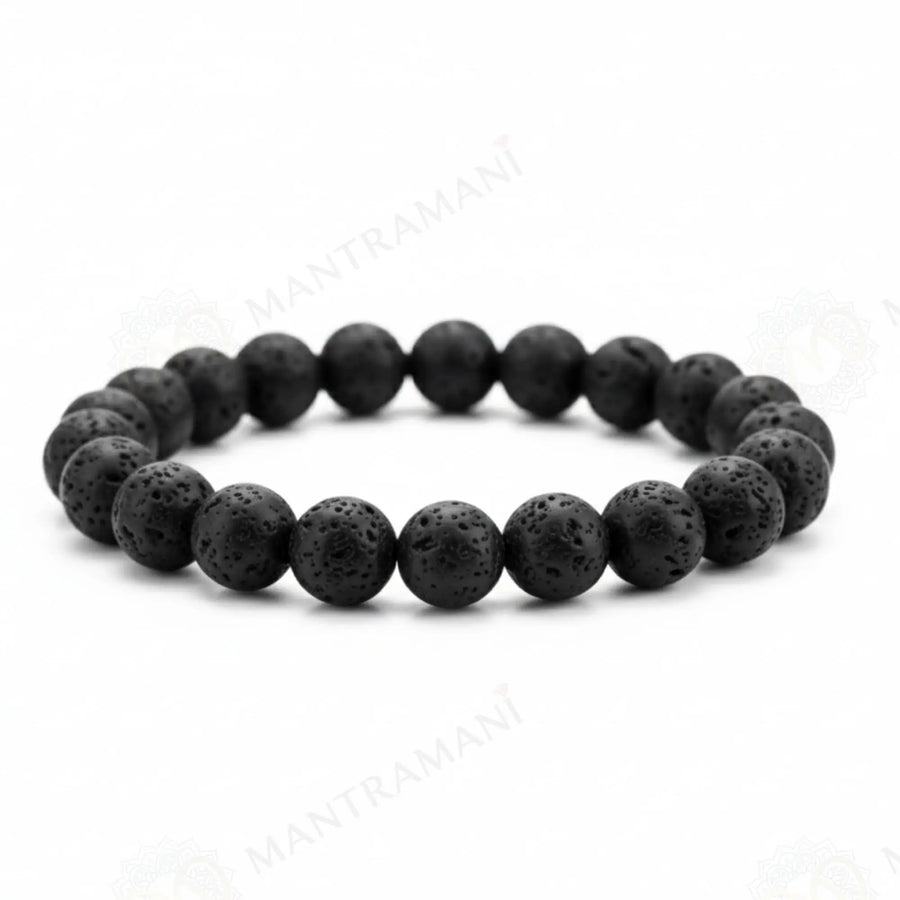 MantraMani® Lava Stone Bracelet – Courage, Strength & Volcanic Grounding