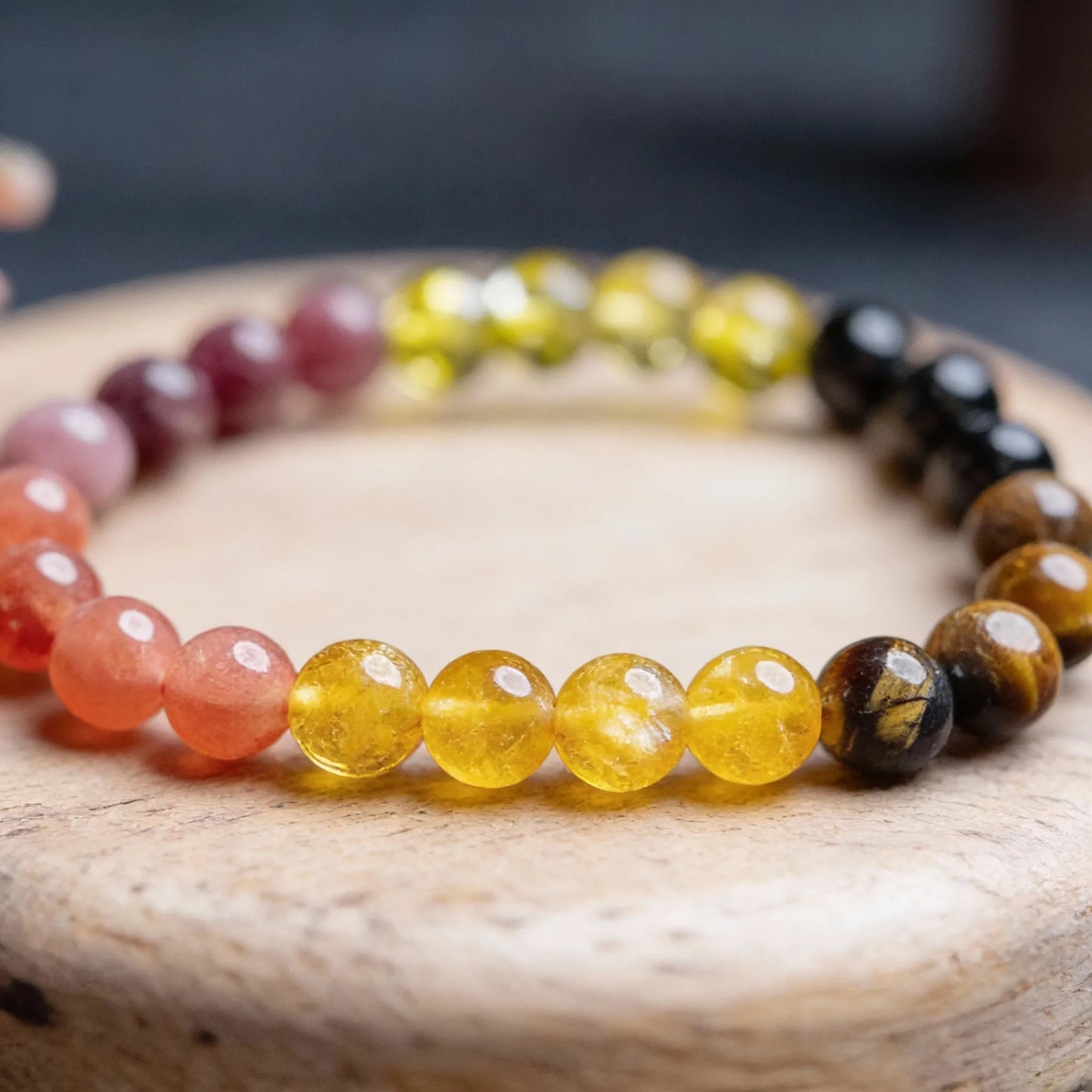 Leo Zodiac Birthstone Crystal Bracelet- Singh Rashi Crystal Bracelet