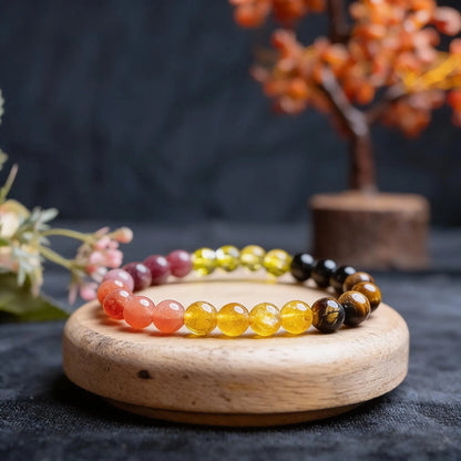 Leo Zodiac Birthstone Crystal Bracelet- Singh Rashi Crystal Bracelet