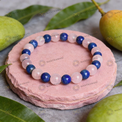 Libra Zodiac Birthstone  Crystal Bracelet- 8 mm- Tula Rashi Crystal Bracelet