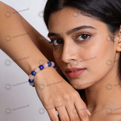 Libra Zodiac Birthstone  Crystal Bracelet- 8 mm- Tula Rashi Crystal Bracelet