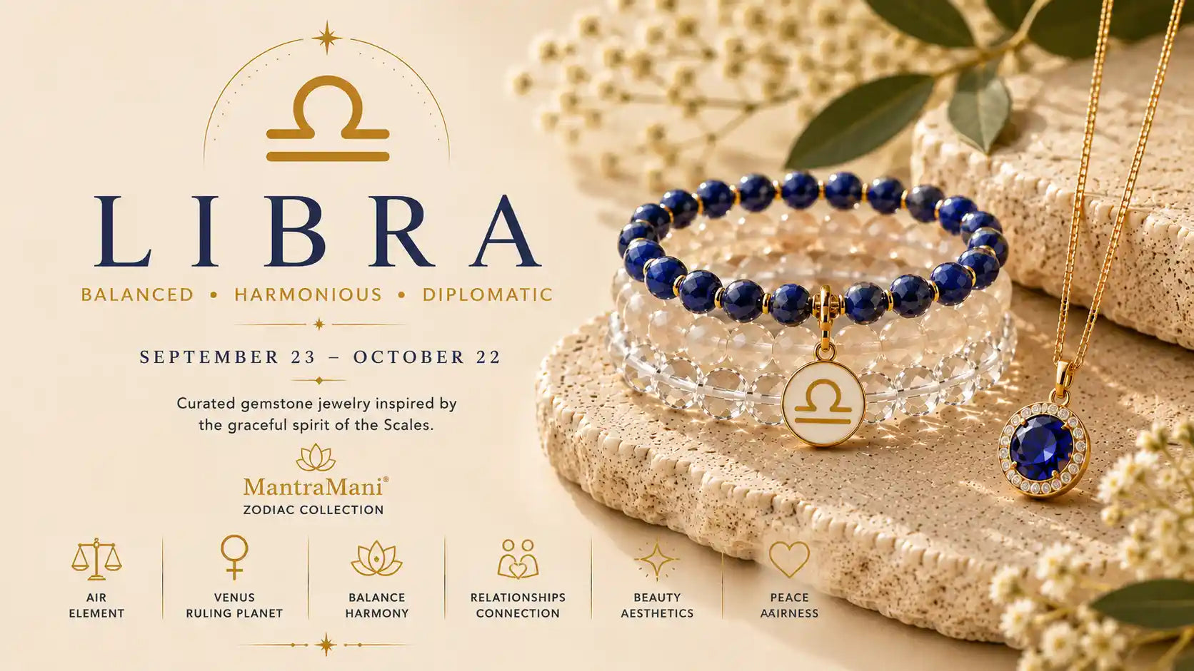 Libra Birthstone Bracelets & Zodiac Jewelry