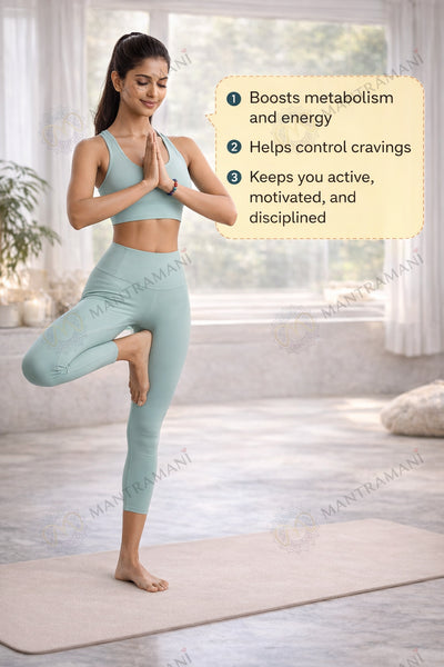 MantraMani® LeanLife – Metabolism Support & Slimming Energy Bracelet for Body Balance, Weight Discipline & Active Lifestyle for Bracelet