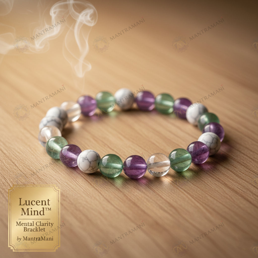MantraMani® Lucent Mind™ — Mental Clarity Bracelet for Decision-Making & Overthinking Control