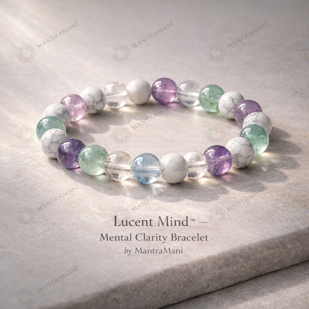 MantraMani® Lucent Mind™ — Mental Clarity Bracelet for Decision-Making & Overthinking Control