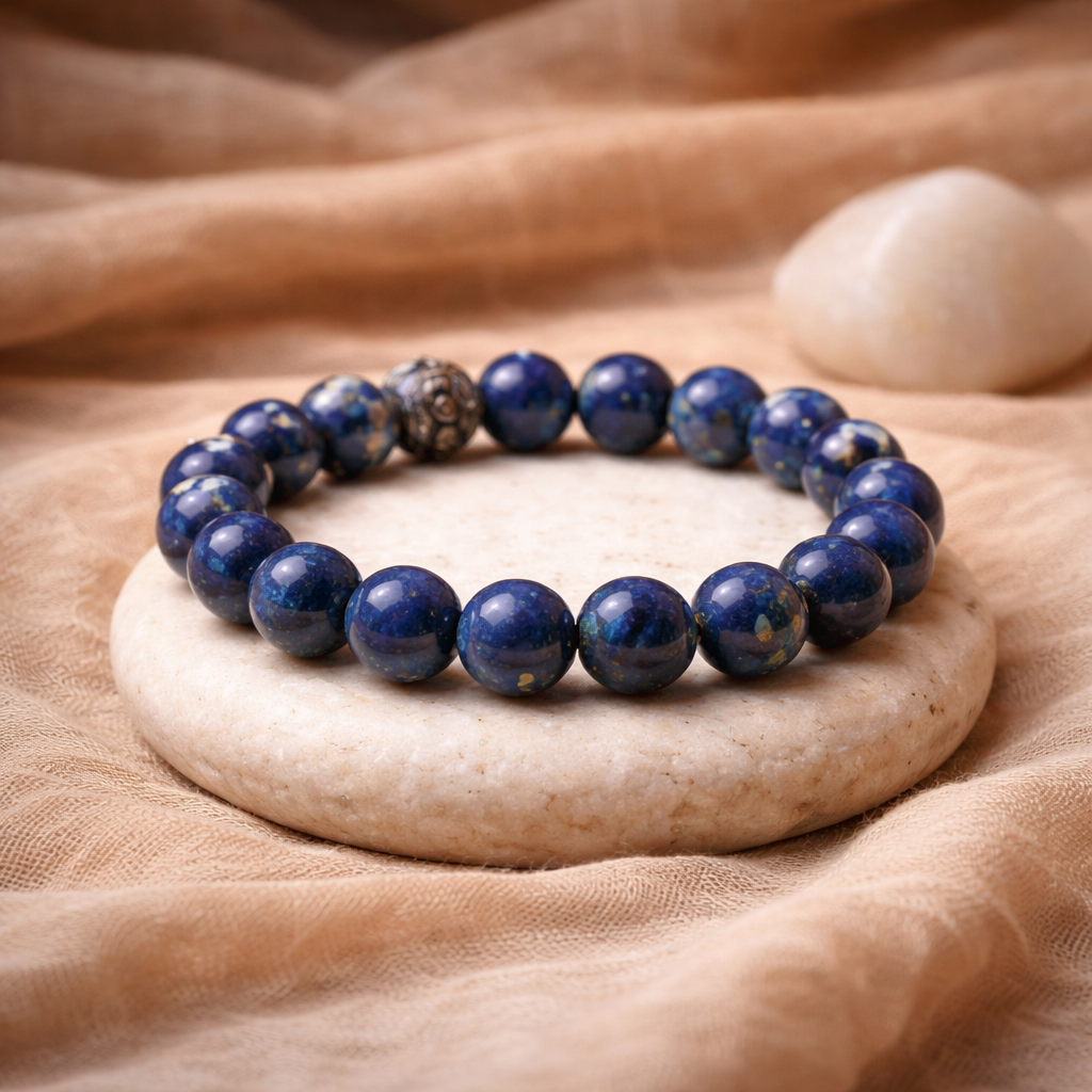 Lapis Verité™ — Lapis Lazuli Bracelet for Career Growth, Government Job Focus & Mental Clarity