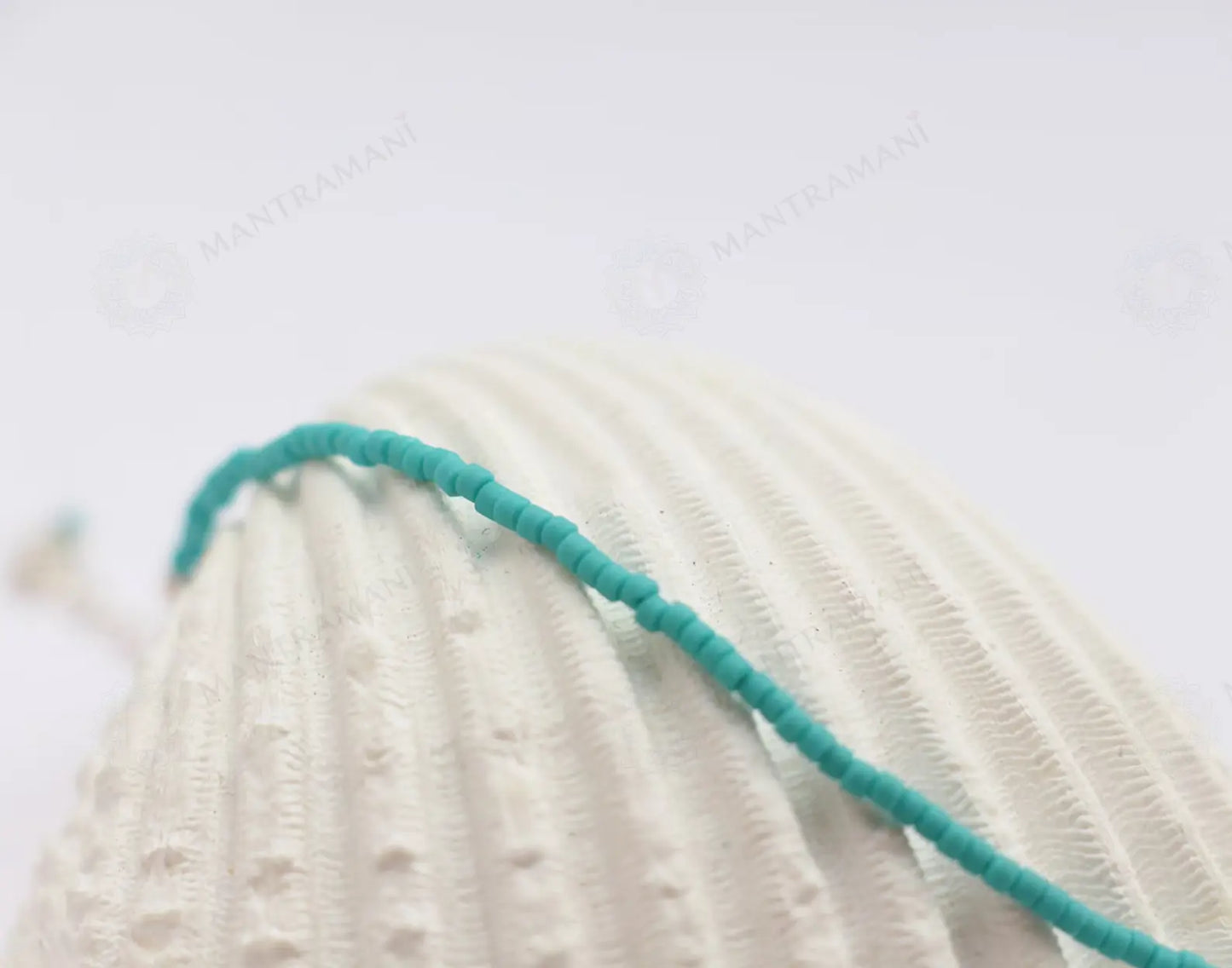 MantraMani® Blue Magnesite Turquoise Anklet