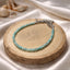 MantraMani® Aquamarine Crystal Anklet - Calm Mind, Good Communication, Emotional Healing