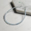 MantraMani® Aquamarine Crystal Anklet - Calm Mind, Good Communication, Emotional Healing