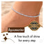 MantraMani® Aquamarine Crystal Anklet - Calm Mind, Good Communication, Emotional Healing