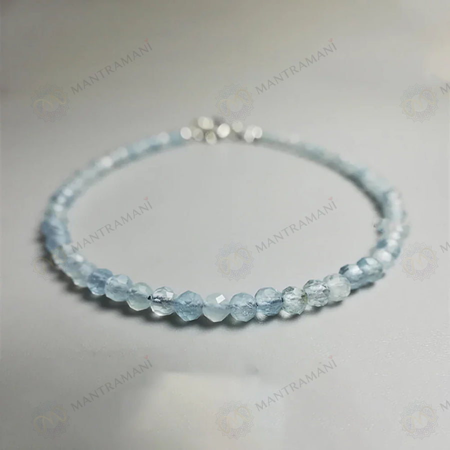MantraMani® Aquamarine Anklet