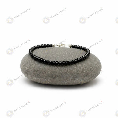 MantraMani® Natural Black Tourmaline Anklet