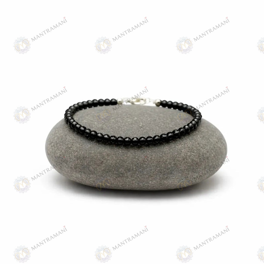 MantraMani® Natural Black Tourmaline Anklet