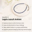 MantraMani® Lapis Lazuli Diamond Cut Anklet: Enhancing Intuition and Spiritual Awareness