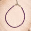 MantraMani® Divine Aura Amethyst Anklet 3mm – For intuition, balance & spiritual harmony