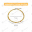 MantraMani® Sunfire Citrine Anklet 3mm – For motivation, courage & abundance