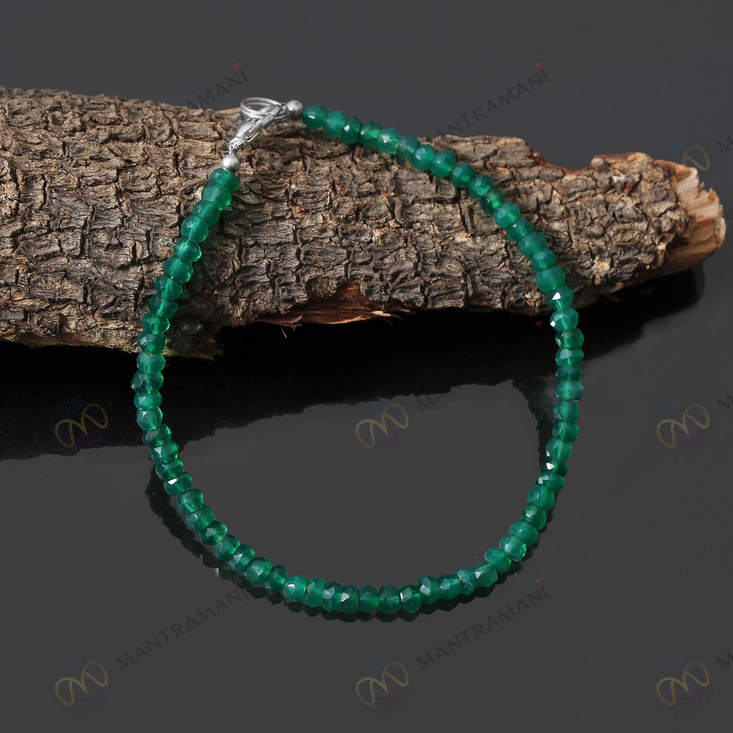 MantraMani® Green Jade Anklet — Luck & Good Fortune • Harmony & Balance • Wealth Attraction & Prosperity