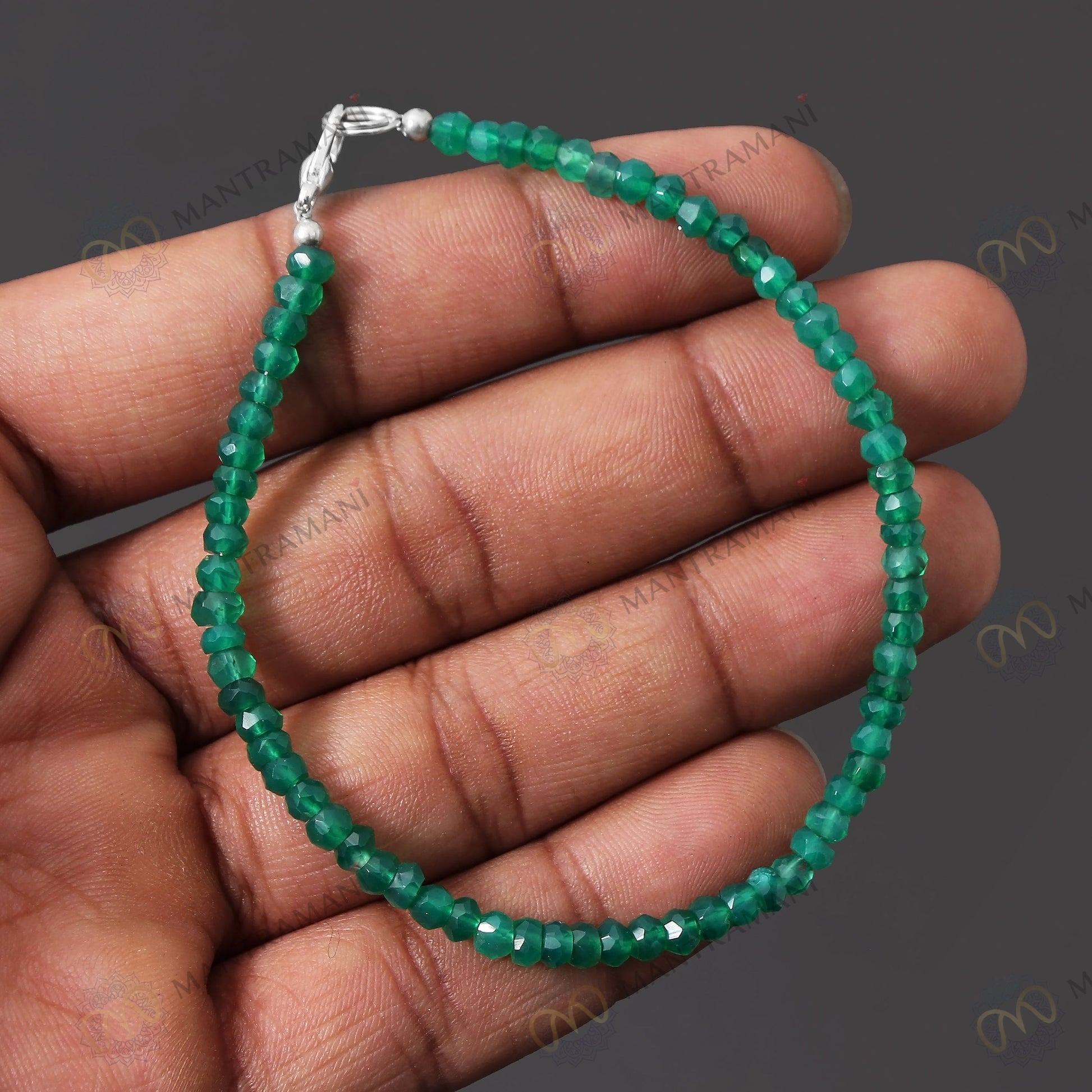 MantraMani® Green Jade Anklet — Luck & Good Fortune • Harmony & Balance • Wealth Attraction & Prosperity