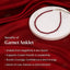 MantraMani® Eternal Love Garnet Anklet 3mm – For devotion, compassion & heart healing