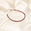 MantraMani® Red Garnet Anklet