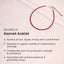 MantraMani® Red Garnet Anklet
