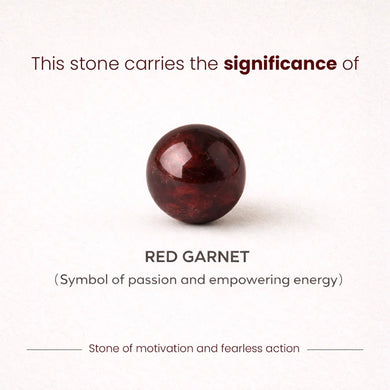 MantraMani® Red Garnet Anklet