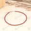MantraMani® Red Garnet Crystal Anklet - Success,Power, Passion, Success, Courage and Strength