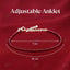 MantraMani® Red Garnet Crystal Anklet - Success,Power, Passion, Success, Courage and Strength