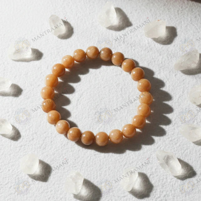 MantraMani® Sunstone Bracelet to Attract Good Luck