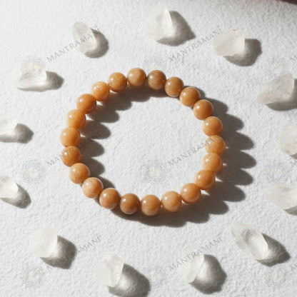 MantraMani® Sunstone Bracelet to Attract Good Luck