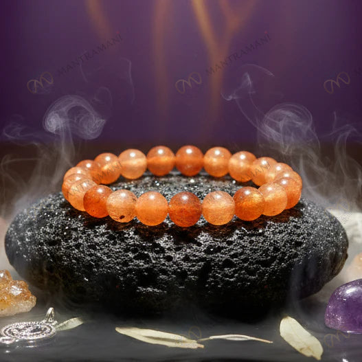 MantraMani® Sunstone Bracelet to Attract Good Luck