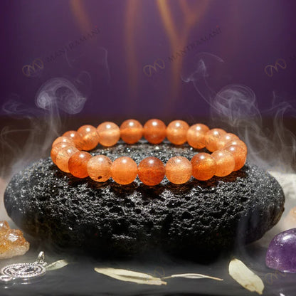 MantraMani® Sunstone Bracelet to Attract Good Luck