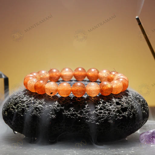 MantraMani® Sunstone Bracelet to Attract Good Luck - MantraMani® Authentic Vedic Gemstone