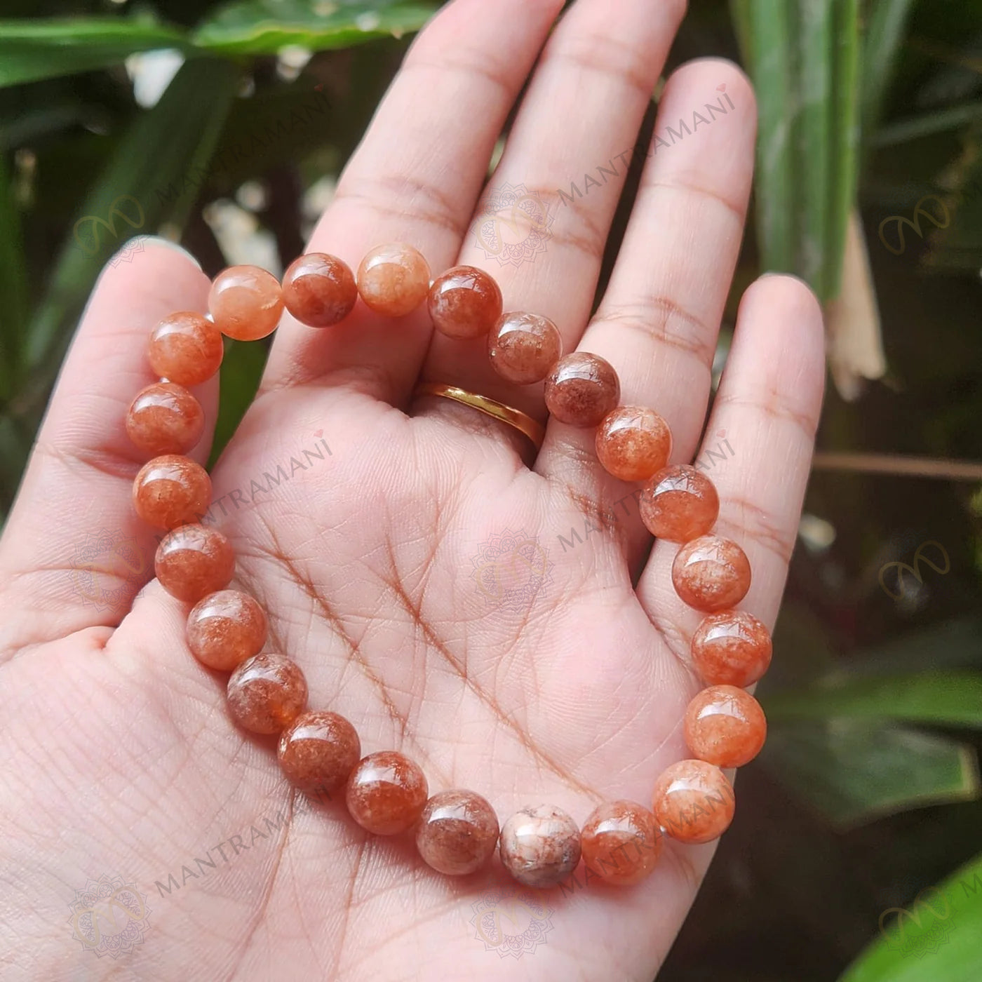MantraMani® Sunstone Bracelet to Attract Good Luck