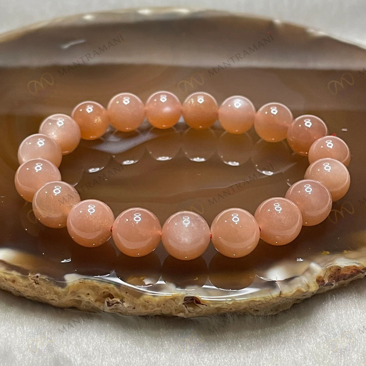 MantraMani® Sunstone Bracelet to Attract Good Luck