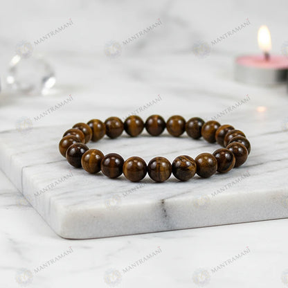 MantraMani® Tiger Eye  Bracelet – Strength, Courage & Grounded Confidence