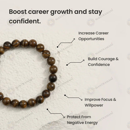 MantraMani® Tiger Eye  Bracelet – Strength, Courage & Grounded Confidence