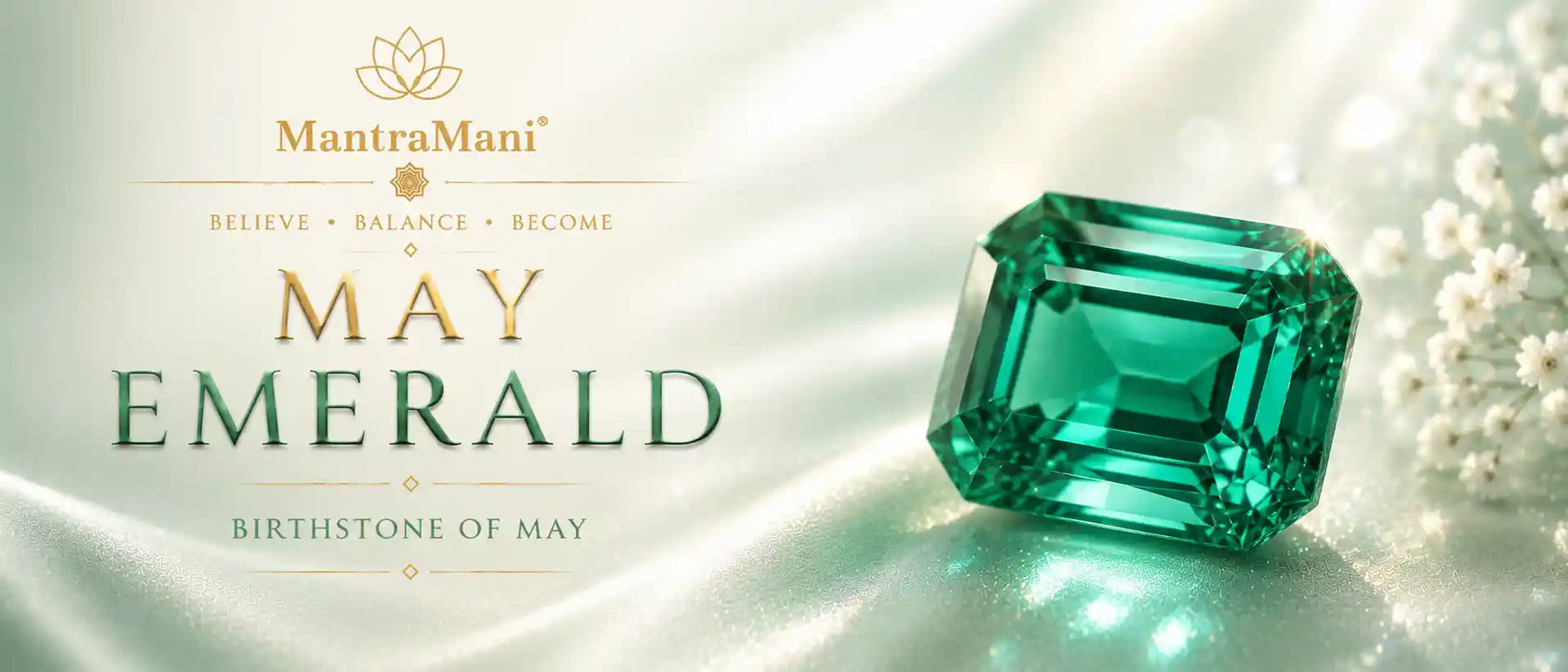 May Birthstone — Emerald Gemstone Jewelry