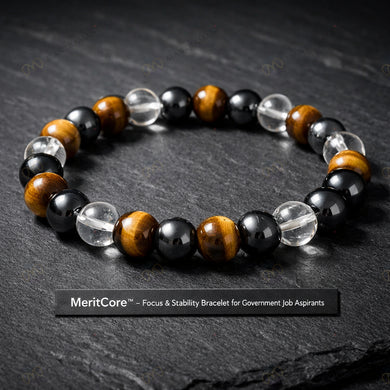 MantraMani® MeritCore™ — Focus & Stability Bracelet for Government Job Aspirants