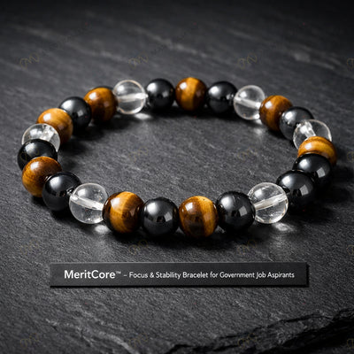 MantraMani® MeritCore™ — Focus & Stability Bracelet for Government Job Aspirants for Bracelet