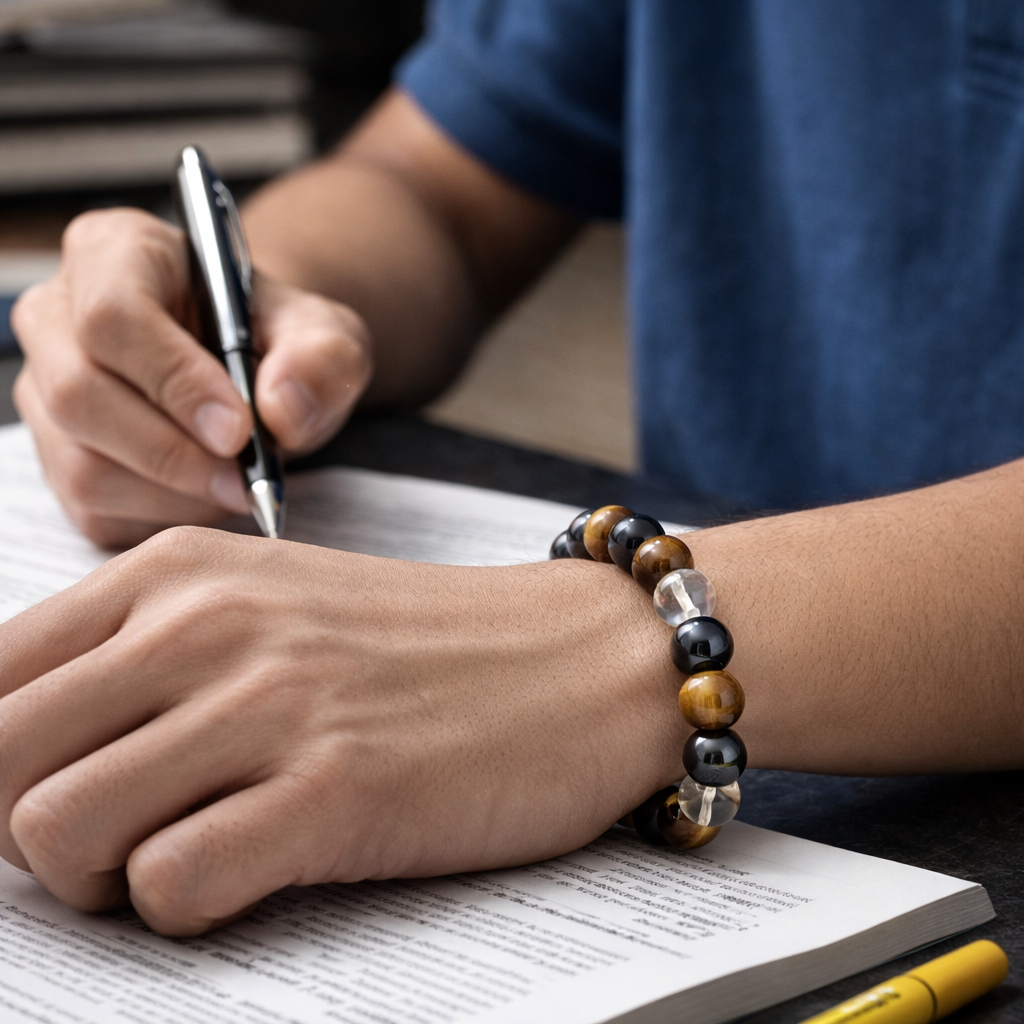 MeritCore™ — Focus & Stability Bracelet for Government Job Aspirants