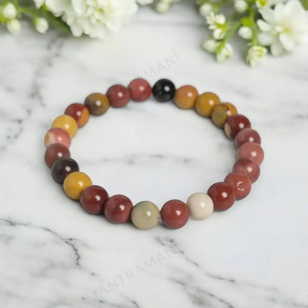 MantraMani® Mookaite Jasper Bracelet – Grounding, Strength & Vitality